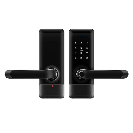 [85383] LILIWISE Smart Door lock Handle, Fingerprint, RFID, WiFi with Mechanical Keys (US Latch)