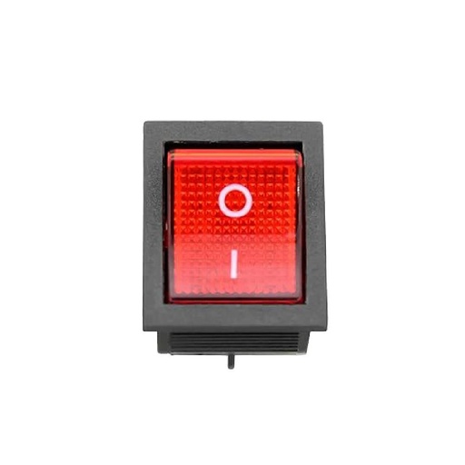 [85439] Rocker Switch Waterproof 4P 15A 250V AC/ 20A 125V AC - Red