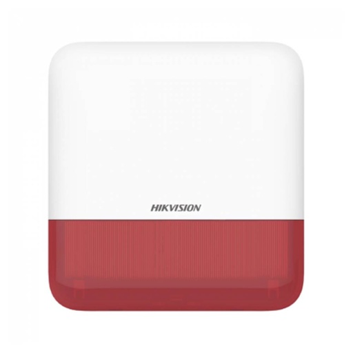 [85639] Hikvision Wireless External Sounder (Red)