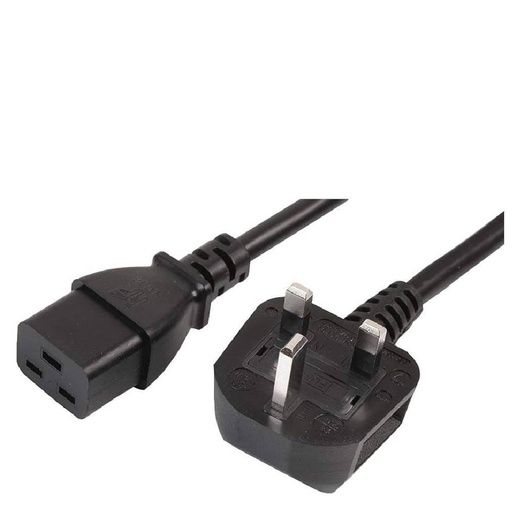 [85668] IEC19 Female To UK Type 16A Computer Power Cable - 2m