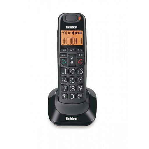 [85697] Uniden Big Button Big Numbers and Audio Boost Cordless Phone Black