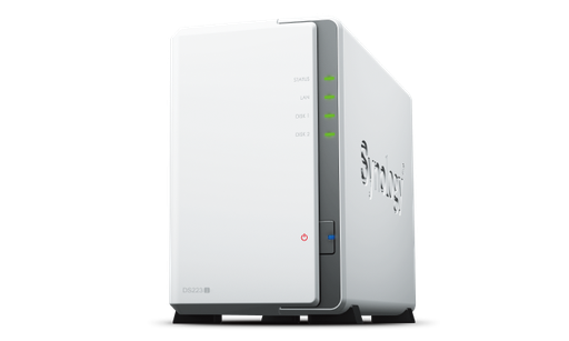 [85788] Synology 2 BAY NAS with 1GB DDR4 Memory, 1x1GB LAN, Quad core 1.7GHz Processor