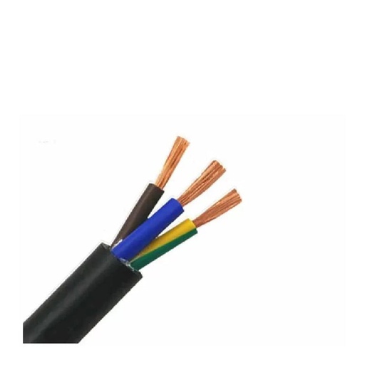 [85819] AC Flexible cable 3Core 2.5mm (unshielded) 3x2.5mm PVC Black 100M