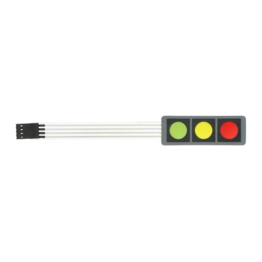 [85851] Red And Yellow Two-button Membrane Switch Panel