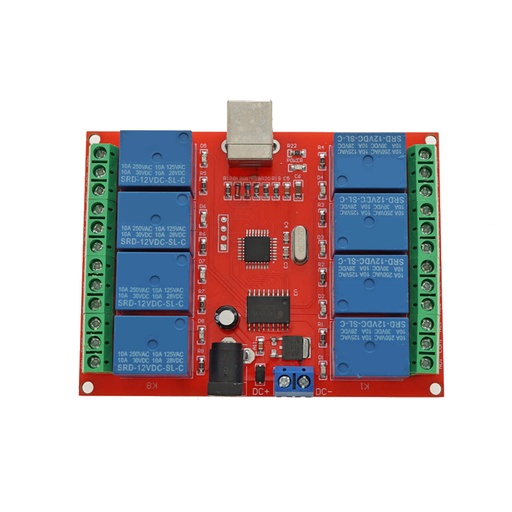 [85858] 5V/12V24V 8 Channel USB Relay Module