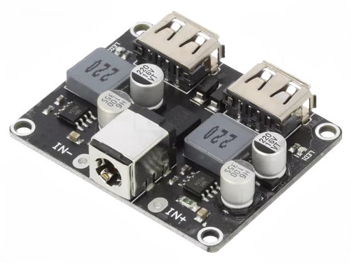 [85919] 2 Way Fast Charge DC Step-Down Module With DC007 Socket 12V QC3.0