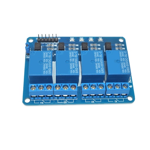 [85939] 5V / 12V 4 Channel Relay Module with Optocoupler Low Lever Trigger