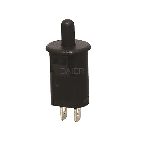 [86253] Refrigerator Door Switch Open NO 2 PIN Momentary, Black