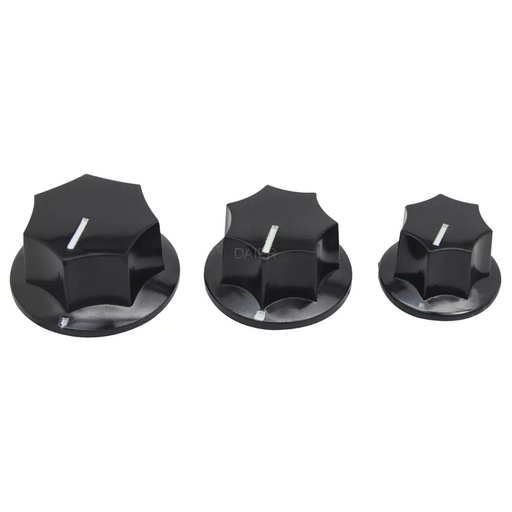 [86281] Bakelite Knob with 6.35mm Shaft Hole Diameter 23.8mm