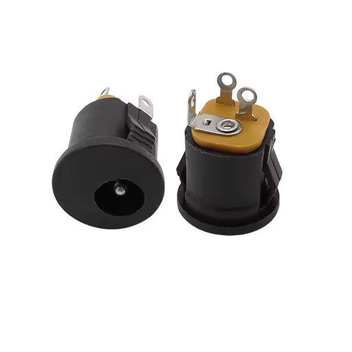 [86285] DC jack female socket Panel mount 2.1mm snap on 3 PIN
