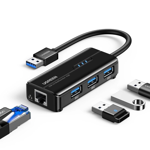 [86312] UGREEN USB 3.0 Hub with Gigabit Ethernet Adapter