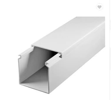 [86317] PZC Solid Wire Duct Cable Tray 16x16mm - 2M - White