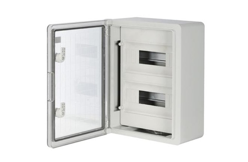 [86326] Adalpano 12x2 Abs Distribution Board Polycarbonate Transparent Cover 300x400x170