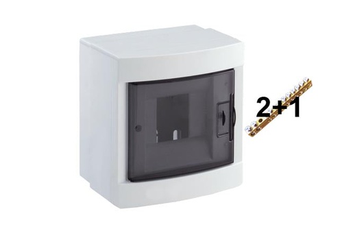 [86344] Adalpano 4 Module Abs Board Surface Mounted Electrical Distribution Box 140×97,5×150