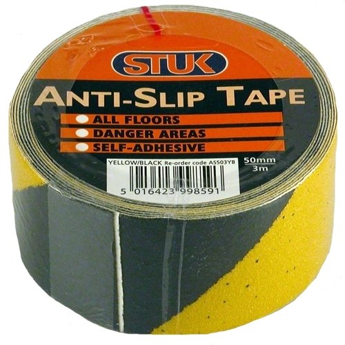 [86418] Anti-Slip Tape, Yellow/Black, 50mm/3m