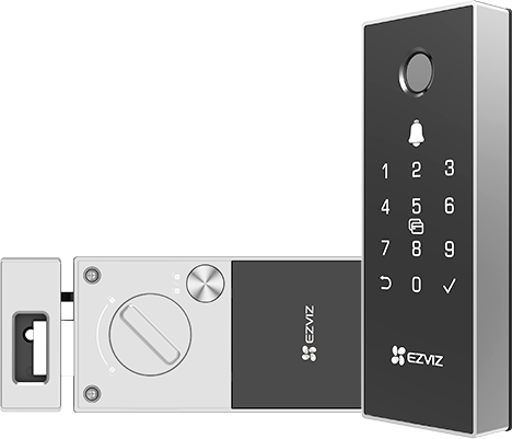 [86453] EZVIZ DL03 Pro Smart Rim Lock Fingerprint Unlocking