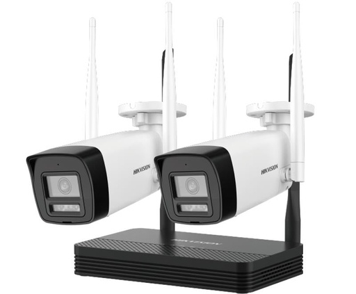 [86503] Hikvision 4MP H.265 TWO bullet WiFi NVS Kit