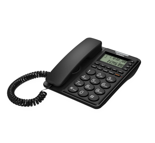 [86602] Uniden Corded Phone Landline Phone - Black