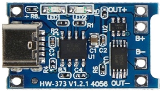 [86618] TP4056 1A Li-ion lithium Battery Charging Module With Current Protection – Type C
