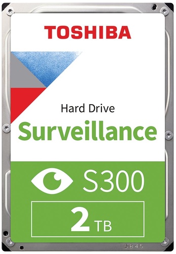 [86636] Toshiba 3.5" SATA SURVEILLANCE S300 2TB 5400RPM 128MB