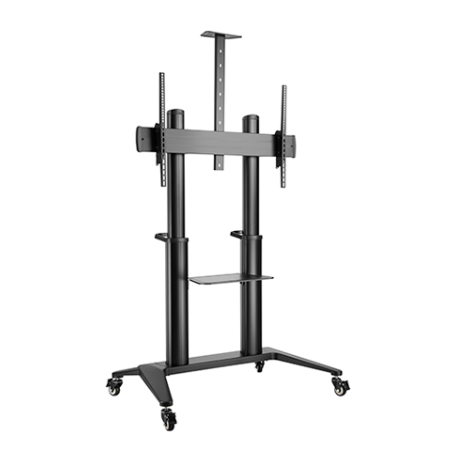 [86710] Brateck 70-120" Ultra-Modern Large Screen Aluminum Mobile TV Cart 140kg/308lbs