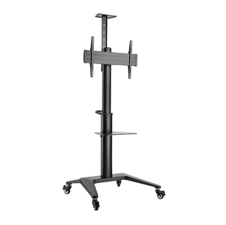 [86711] Brateck 37-70" Ultra-Modern Aluminum Mobile TV Cart Displays Upto 70kg/154lbs