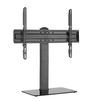 [86712] Brateck 37-70" Universal Swivel Tabletop TV Stand With Glass Base