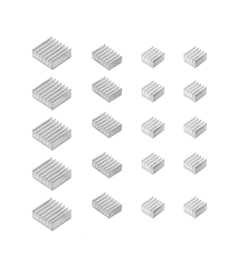 [86752] Different Sizes Aluminum Heat Radiator Heatsink Extrusion 4PCS/Set The Price Is For 1set