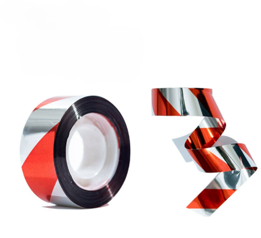 [86800] Waterproof Red White Caution Tape for Safety Barrier and Warning 2.4cm x 50m