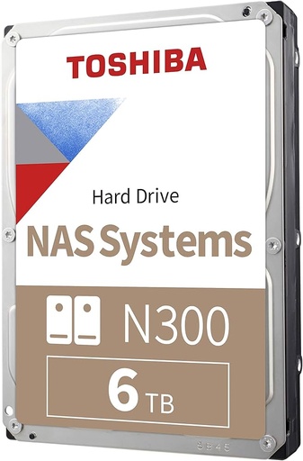 [86889] TOSHIBA 3.5" SATA NAS N300 6TB HDD 7200RPM 512MB