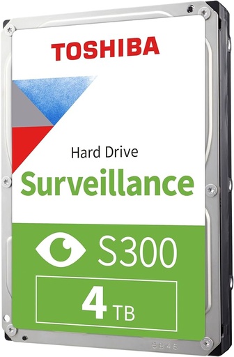 [86890] TOSHIBA 3.5" SATA SURVEILLANCE S300 4TB HDD 5400RPM 128MB