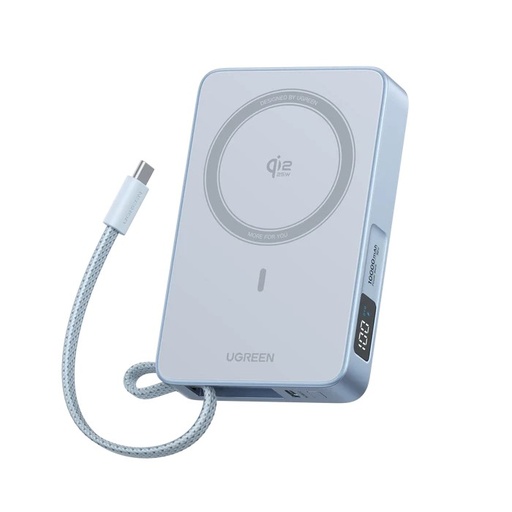 [86898] UGREEN MagFlow Magnetic Wireless 10000mAh Qi2 25W MagSafe Power Bank
