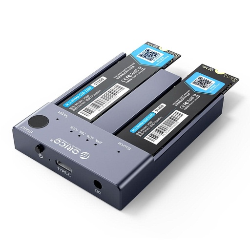 [86907] ORICO M.2 NVMe SSD Dual Bay Duplicator
