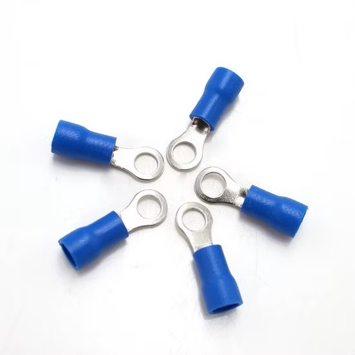 [86910] Ring Crimps Terminals RV2-3.2 Blue,Copper