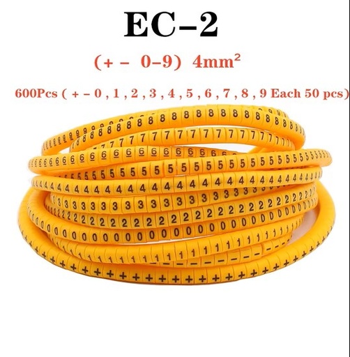 [86926] Cable Markers EC-2(0~9)*1, Yellow