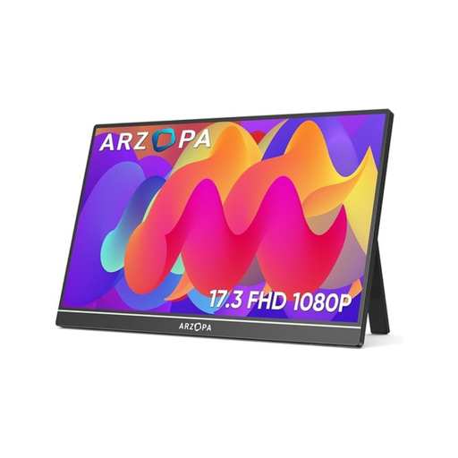 [86963] ARZOPA 17.3" 1080p Portable Monitor - Black
