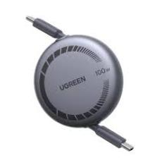 [86996] UGREEN USB-C to USB-C PD Fast Charging Retractable Cable 100W Max 1m