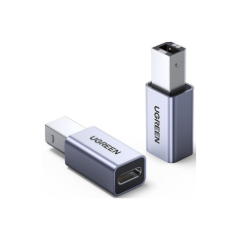 [86997] UGREEN USB2.0 USB-C Female to USB2.0 B  Male Adapter Aluminum Case