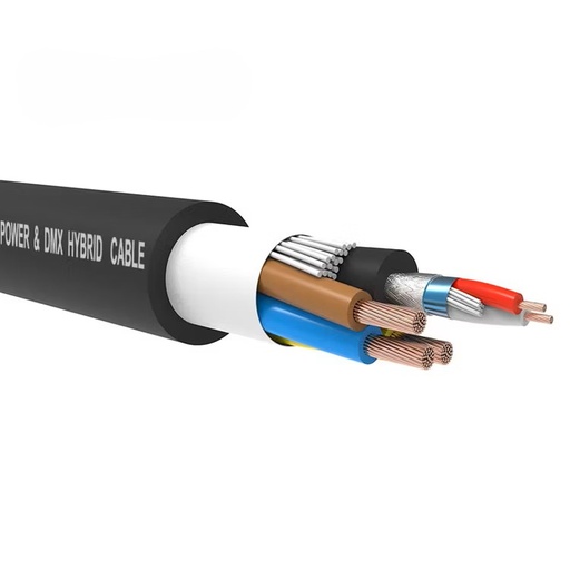 [87041] S.WIELER Power+DMX Combo Cable 3x2.5+DMX 110Ω - 100M