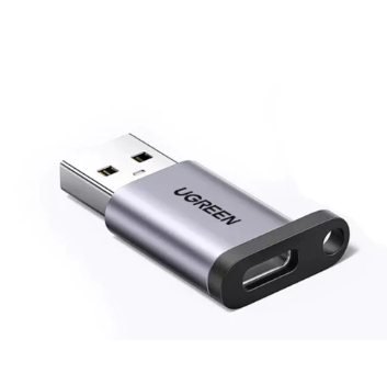 [87002] UGREEN 10Gbps USB-A 3.0 Male to USB-C Female Adapter (Gray)