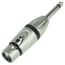 [87084] S.WIELER XLR F To 6.35 TRS Adapter