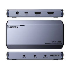 [87012] UGREEN HDMI 4K@60Hz 1080P@240Hz USB 3.0 Ultra-Low Latency Video Capture Card