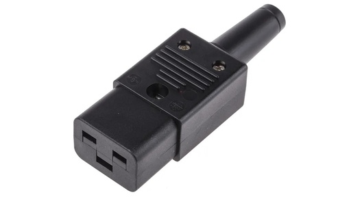[87126] C19 Cable Mount IEC Connector Socket, 16A, 250 V