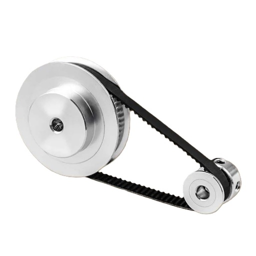 [87136] GT2 Synchronous Wheel with 20 & 60 Teeth 5mm Bore, Timing Pulley with Length 200mmx6mm Belt