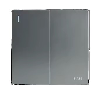 [87155] Siase 2 Gang 2 Way Switch  - Grey