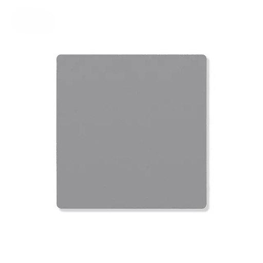 [87166] Siase 1 Gang Black Faceplate - Grey
