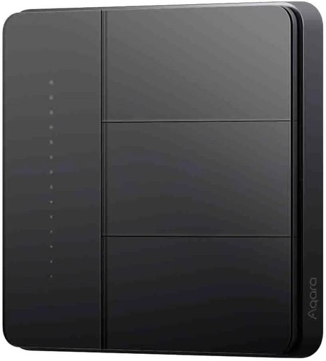 [87201] Aqara Wall Switch Z1 Pro Triple Rockers Black