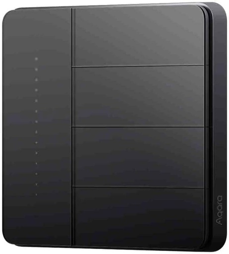 [87202] AQARA Wall Switch Z1 Pro Four Rockers Black