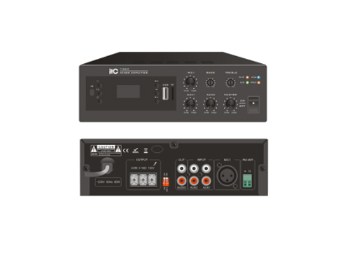 [87258] ITC RMS40W Mini Mixer Amplifier with MP3(USB/SD) and bluetooth (Table top)