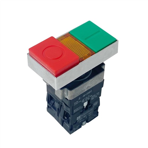 [87284] Illuminated Dual-Head 22mm Push button Switch with Indicator XB2-BW8465